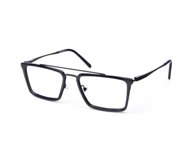 Rectangle Blue Shine WITH BLACK Shell Frame SS6464 - (LENSES INCLUDED)*