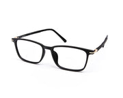Rectangle Black Matt WITH BLACK Shell Frame AMJ3511 - (LENSES INCLUDED)*