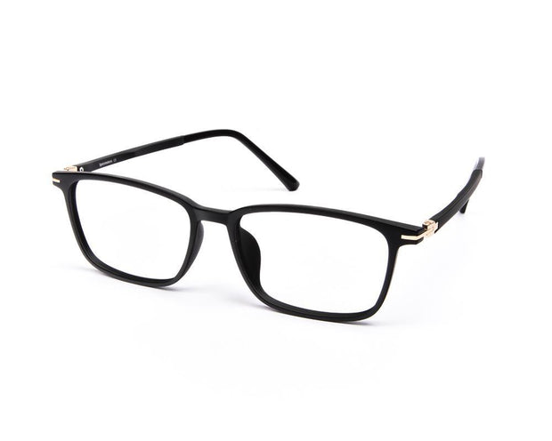 Rectangle Black Matt WITH BLACK Shell Frame AMJ3511 - (LENSES INCLUDED)*