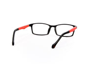 Peepstar - KIDS Rectangle Full Frame - Black Matt Red - AMLT14007 - (LENSES INCLUDED)*