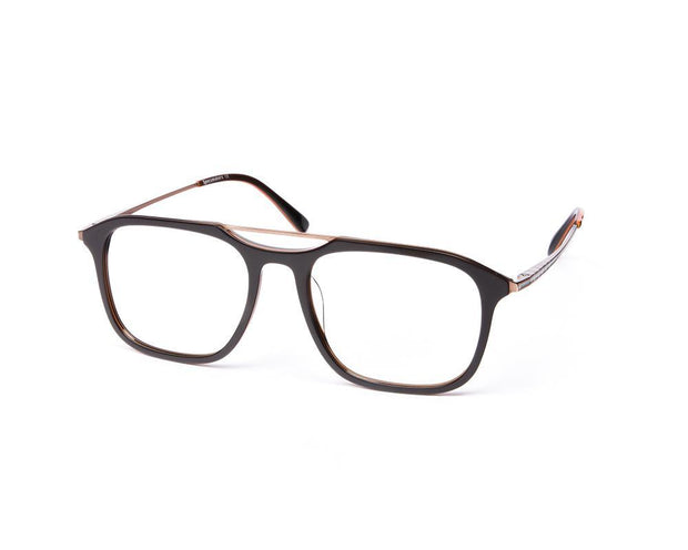 Square Brown Shine WITH Brown Shell Frame SS20084 - (LENSES INCLUDED)*