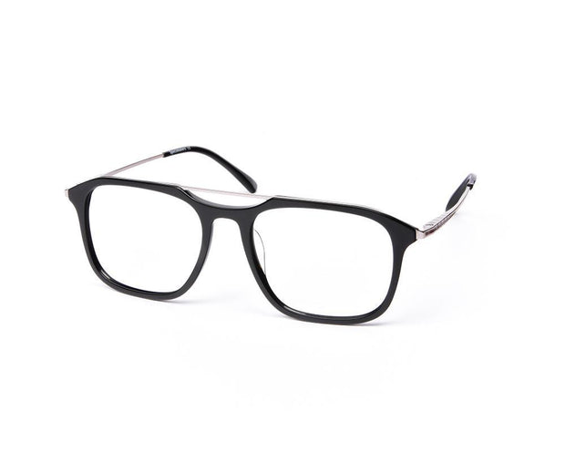 Square Black Shine WITH SILVER Shell Frame SS20084 - (LENSES INCLUDED)*