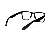 Square Black Shine  BLACK Shell Frame - (LENSES INCLUDED)*