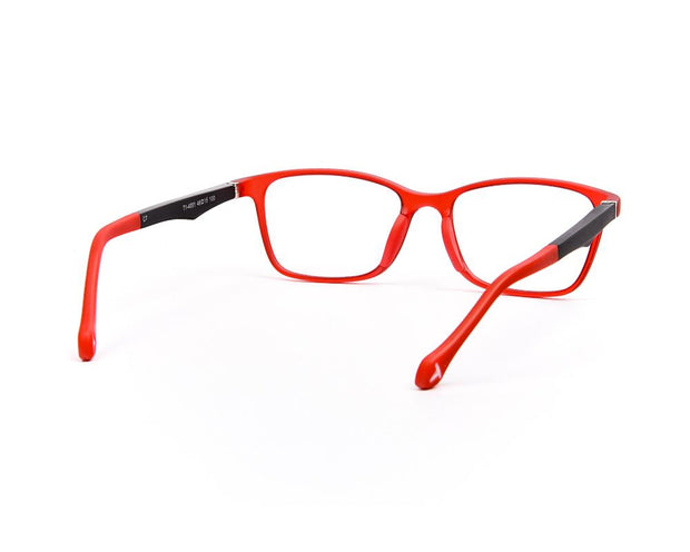 Peepstar - KIDS Rectangle Full Frame - Red Matt BLACK - AMLT14001 - (LENSES INCLUDED)*