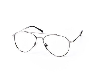 Oval Black Shine WITH Grey Metallic Full Frame SS10533 - (LENSES INCLUDED)*