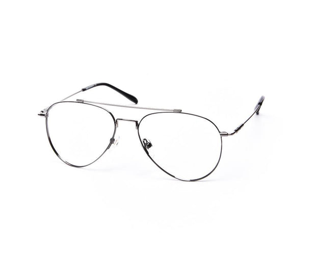 Oval Black Shine WITH Grey Metallic Full Frame SS10533 - (LENSES INCLUDED)*