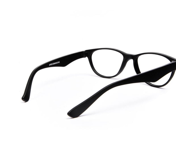Cateye Black Matt  BLACK Shell Frame - (LENSES INCLUDED)*