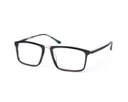 Rectangle Blue Shine WITH Grey Metallic Shell Frame SS20053 - (LENSES INCLUDED)*