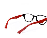 Cateye Black Shine  Red Shell Frame - (LENSES INCLUDED)*