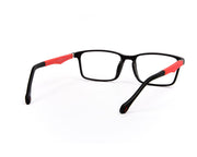 Peepstar - KIDS Square Full Frame - Black Matt Red - AMLT14002 - (LENSES INCLUDED)*