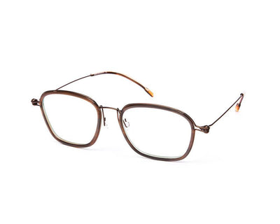 Square Brown Shine WITH Brown Shell Frame SS10331 - (LENSES INCLUDED)*
