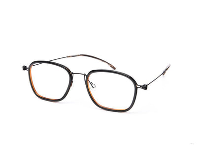 Square Black Shine WITH BLACK Shell Frame SS10331 - (LENSES INCLUDED)*