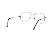 Specsmakers - Unisex DB Oval Full Frame - Grey Metallic Shine - AML3001 - (LENSES INCLUDED)*