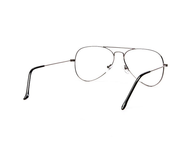 Specsmakers - Unisex DB Oval Full Frame - Grey Metallic Shine - AML3001 - (LENSES INCLUDED)*