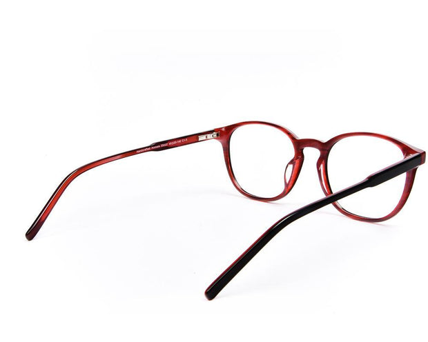 Round Black Shine WITH Red Happster Frame AMK35022 - (LENSES INCLUDED)*
