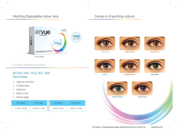 Airvue Color Contact Lenses
