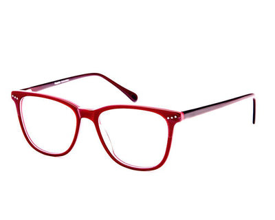 Rectangle DARK PINK with Red ACETATE Full Frame AMI5008 - Specsmakers