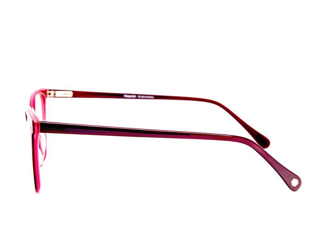 Rectangle DARK PINK with Red ACETATE Full Frame AMI5008 - Specsmakers