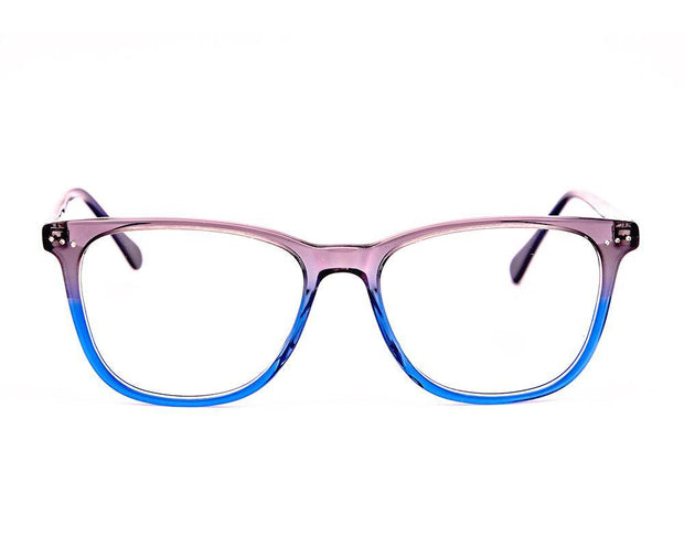 Rectangle Grey Shine with Blue ACETATE Full Frame AMI5008 - Specsmakers