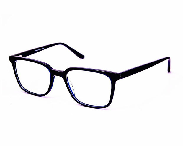 Square Blue Shine with Blue ACETATE Full Frame AMI5006 - Specsmakers