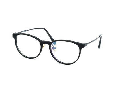 ROUND Shell Frame BLACK MATT FINISHED 8123 - Specsmakers