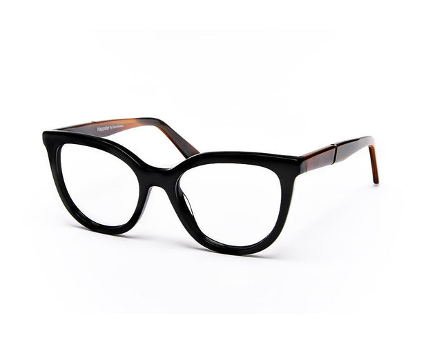 Cateye Black Shine WITH Brown Happster NO17287 - Specsmakers