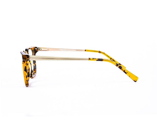 Square Brown Tortise WITH Gold Happster NO17290 - (LENSES INCLUDED)*