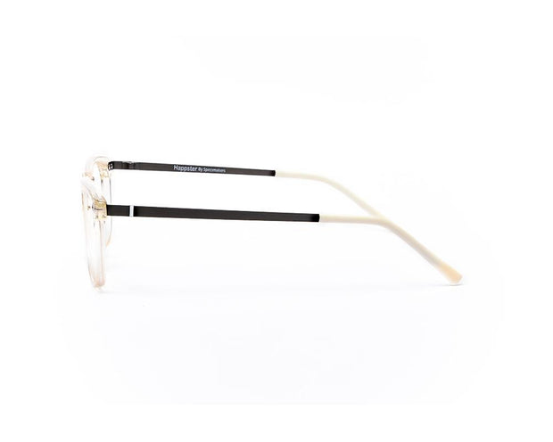 Square Crystal White WITH Gold Happster NO17285 - Specsmakers
