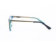 Cateye DARK Blue  WITH Gold Happster NO17291 - Specsmakers