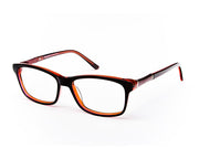 RectangleDark Brown WITH Red Happster NO17307 - Specsmakers