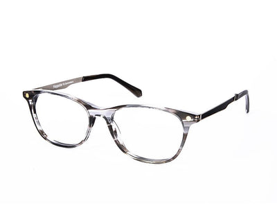 Cateye Grey STRIPE WITH BLACK Happster NO17278 - (LENSES INCLUDED)*