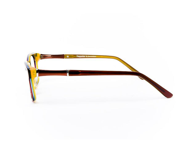 Rectangle LIGHT Brown WITH Brown Happster NO17307 - Specsmakers