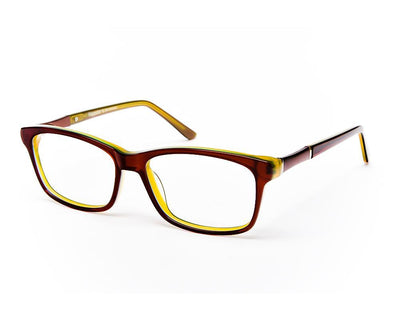 Rectangle LIGHT Brown WITH Brown Happster NO17307 - (LENSES INCLUDED)*