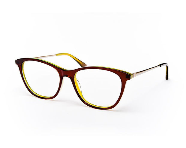 Cateye LIGHT Brown WITH Gold Happster NO17301 - (LENSES INCLUDED)*