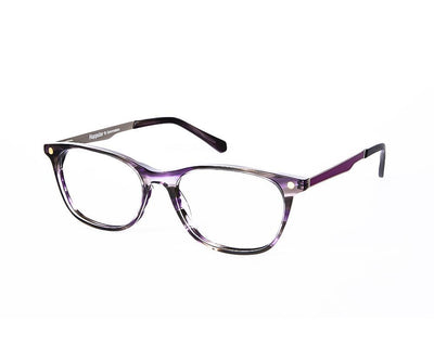 Cateye Purple STRIPE WITH Purple Happster NO17278 - (LENSES INCLUDED)*