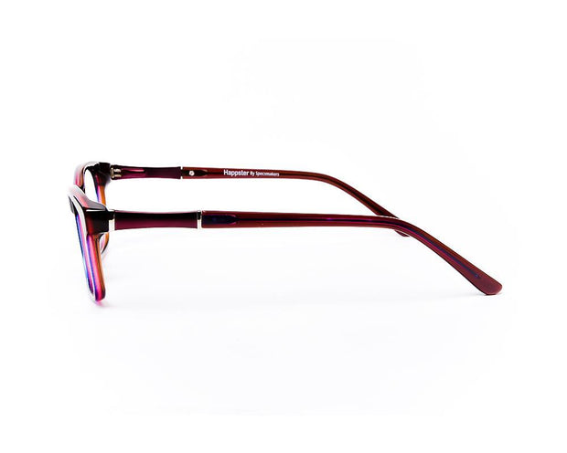 Rectangle Purple Shine WITH Purple Happster NO17307 - (LENSES INCLUDED)*