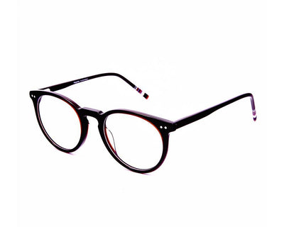 Round Brown Shine with Brown ACETATE Full Frame AMI5002 - Specsmakers