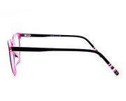 Round Black Shine with PINK ACETATE Full Frame AMI5002 - Specsmakers